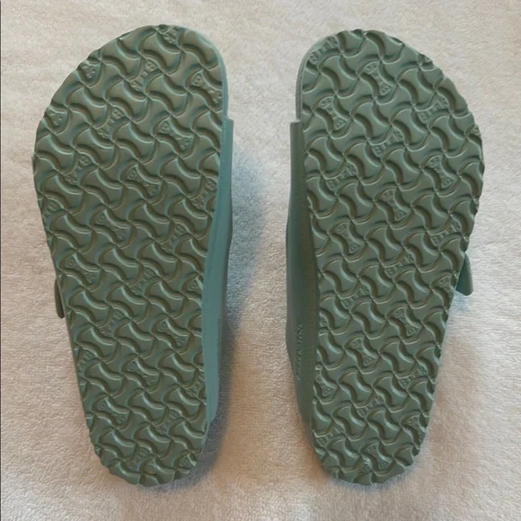 Birkenstock Teal Sandals Comfortable Molded Footbed - Picture 2 of 4